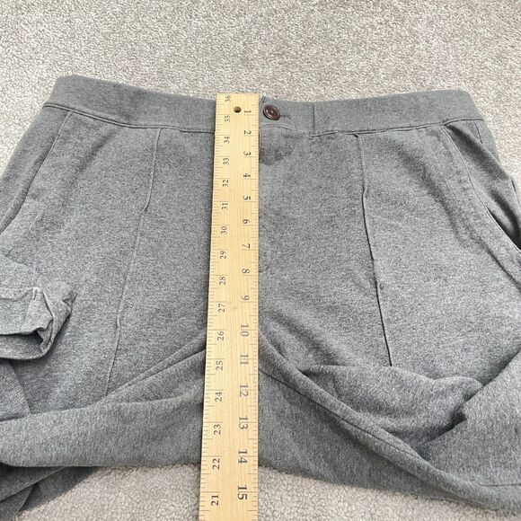 Lands' End Starfish Pull on Stretch Ankle Pants Womens Large Gray Straight 36x27 - Picture 9 of 15